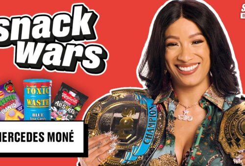 AEW Wrestler Mercedes Moné Rates British & American Food | Snack Wars