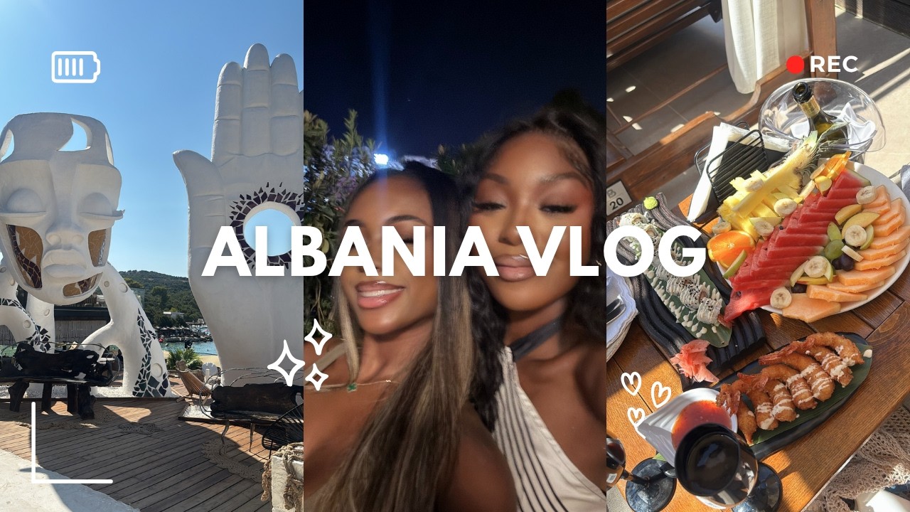 ALBANIA VLOG ♡! – prep/shopping with me LDN, beach clubs, dinners + much more! a time was had…
