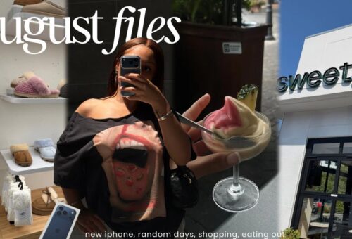AUGUST FILES ☆ Solo Dates, IPhone 17 Pro Max, Shopping, Eyebrow Waxing, Homemade Matcha, etc!