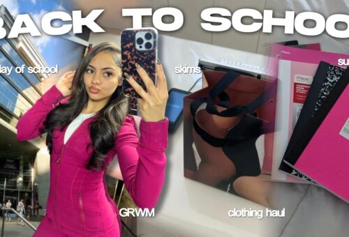 BACK TO SCHOOL VLOG 2026| college shopping, haul + first day grwm