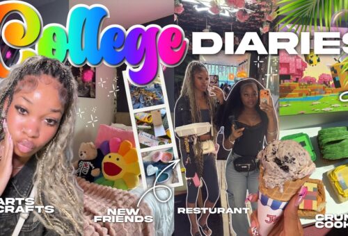 COLLEGE DIARIES 04☆ New Friends, Crumbl Cookie, Dinner, Pottery, Studying & more