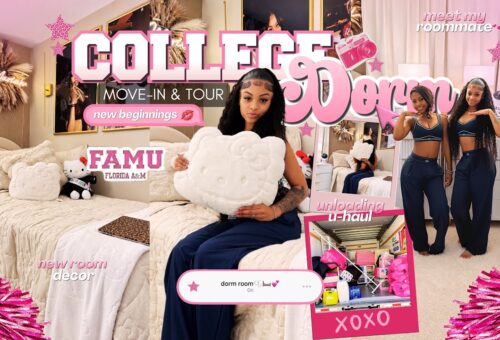 COLLEGE DIARIES ✰ move in day vlog at famu | room tour, hauls, packing, etc || Ra’Mariah Alexia