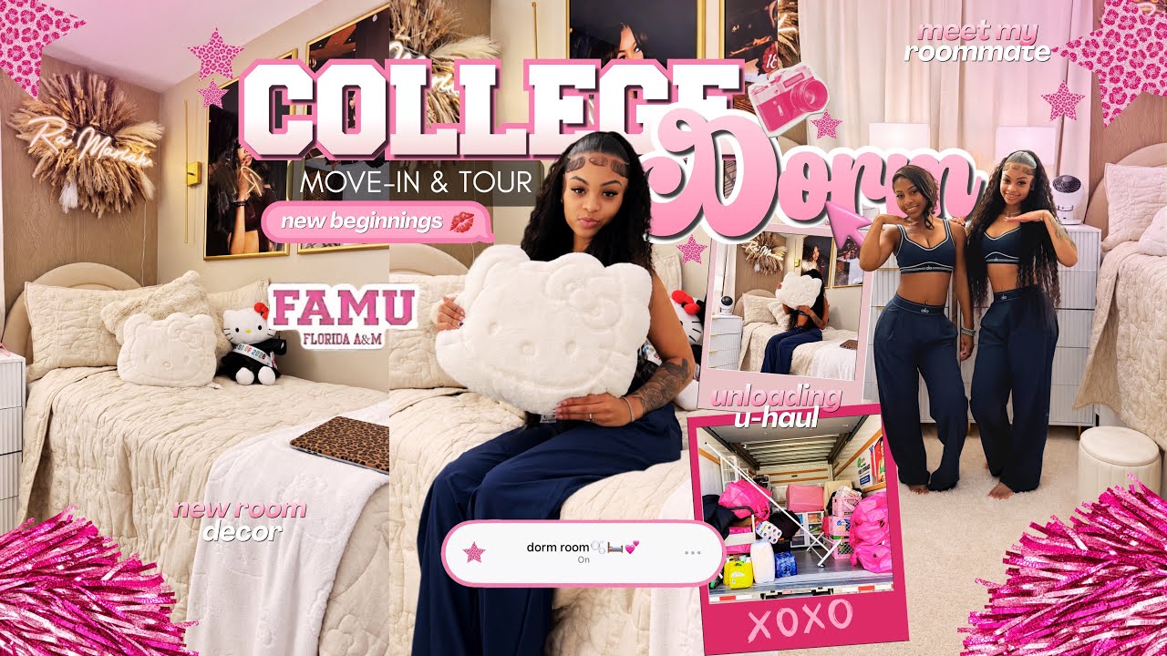 COLLEGE DIARIES ✰ move in day vlog at famu | room tour, hauls, packing, etc || Ra’Mariah Alexia