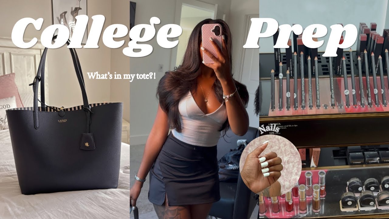 COLLEGE Maintenance vlog | senior year edition, grwms, hair appt, nails, whats in my tote