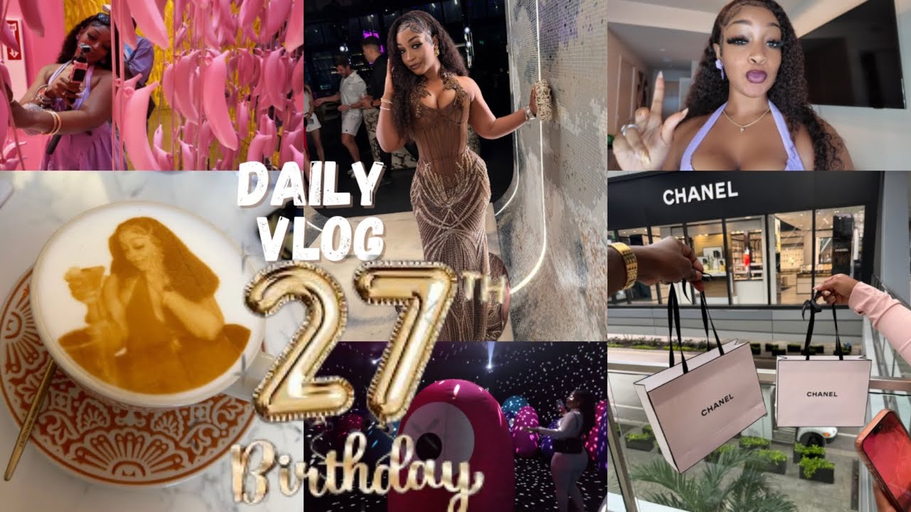 DAILY VLOG- MY 27TH BIRTHDAY🎂 +South Beach Miami+ Giselle Restaurant +Balloon Museum + Brunch Date