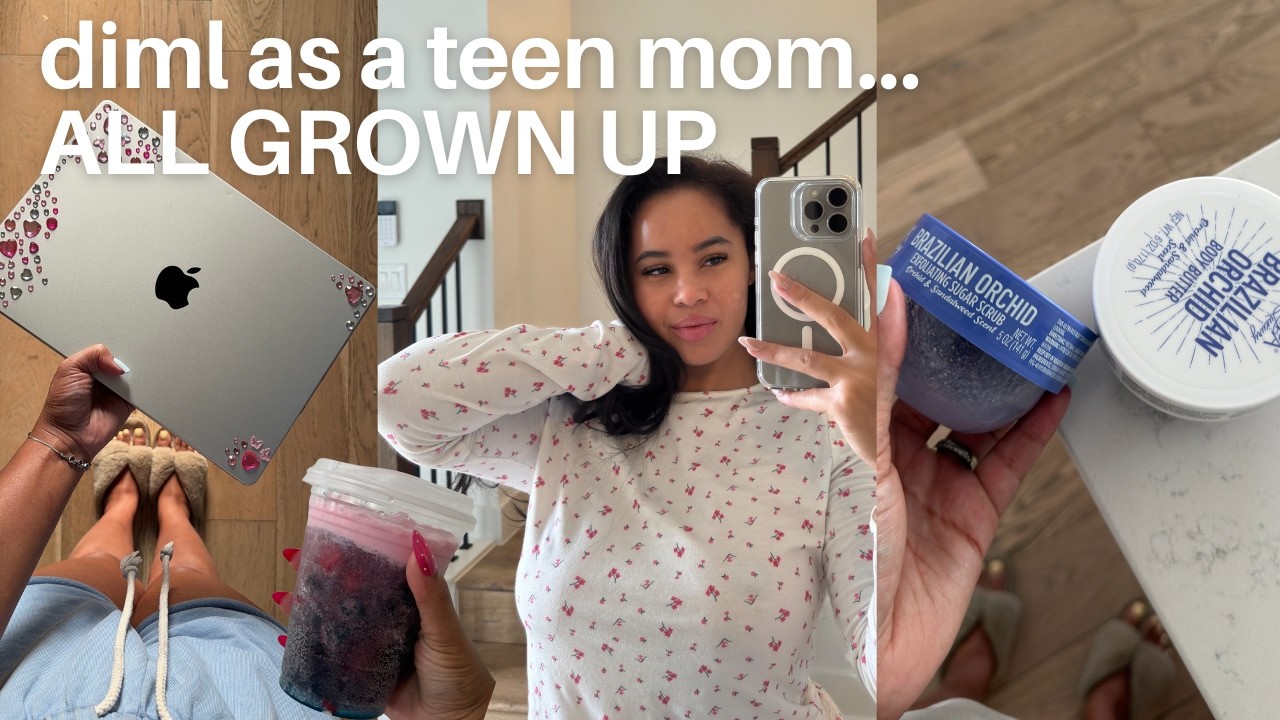Day in my life as a teen mom x 3 + productive school morning & night routine + dollar tree dupes