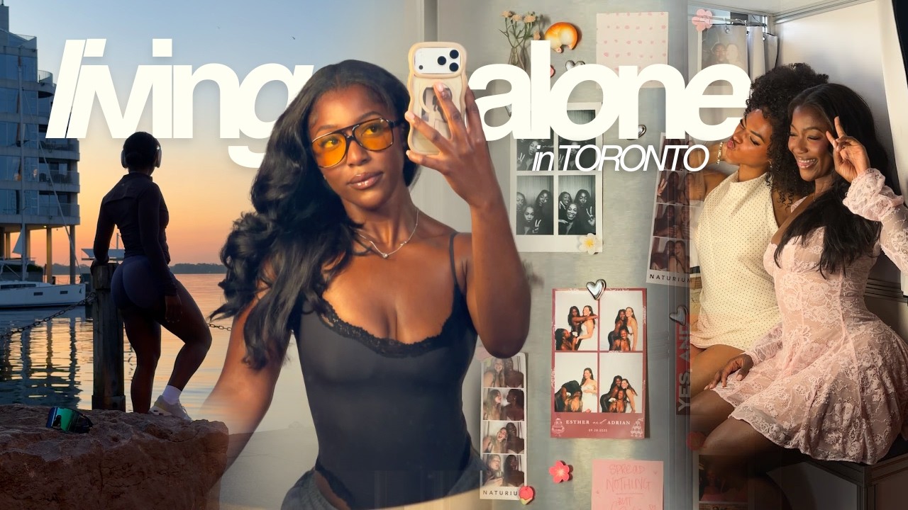 LIVING ALONE in TORONTO | getting my life together, summer maintenance + influencer events