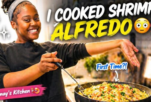 Making Shrimp Alfredo 🍤🍝 | Easy Teen Cooking | Cooking Diaries