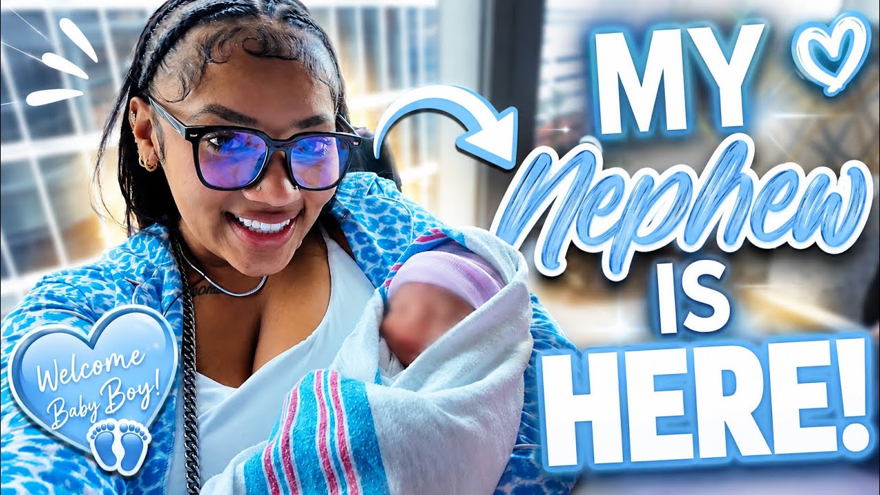 MY NEPHEW JA’ZIR IS FINALLY HERE🩵🥹👶🏼 ( 24 HRS in the hospital)