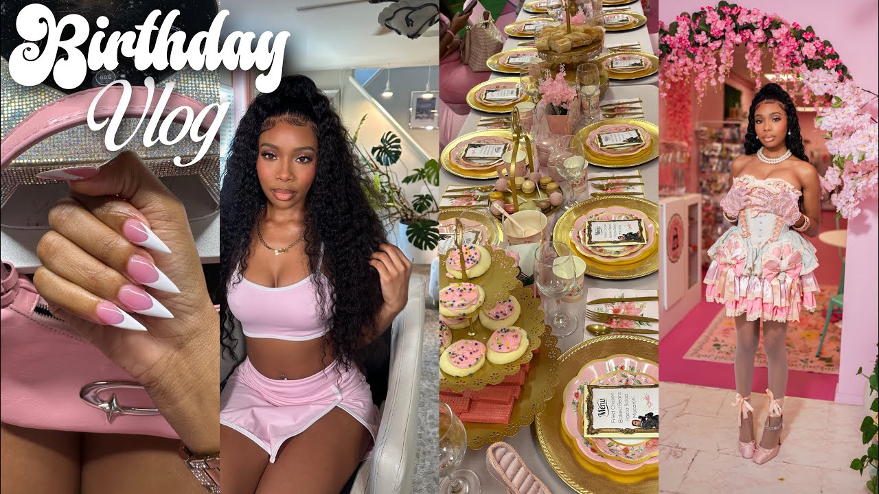 MY TWENTY FINE BIRTHDAY PREP + VLOG | Self Care Appts + Tea Party Dinner + Photoshoot + Clubs & More