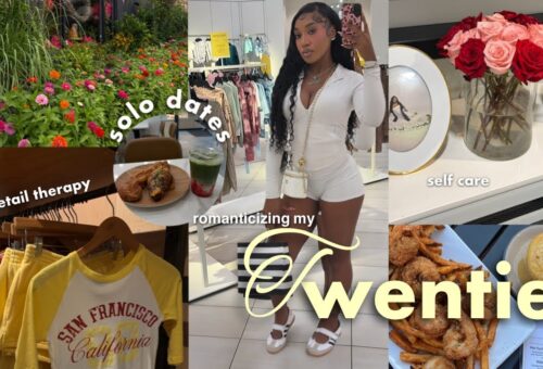 Romanticizing my Singleness in my 20s| Loving myself first + Retail Therapy + Self Care + Journaling