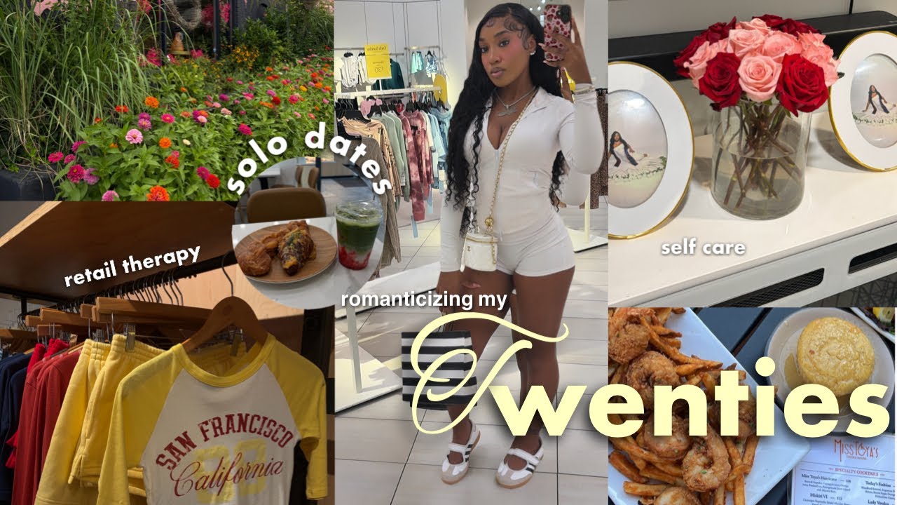 Romanticizing my Singleness in my 20s| Loving myself first + Retail Therapy + Self Care + Journaling