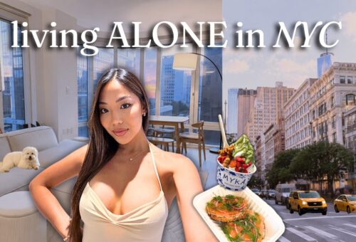 Solo Days Living in NYC ✨ eating alone, Apollo Bagels & getting comfortable being by myself