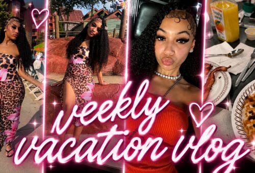 Vacation vlog + sat down & ate at waffle + waterpark