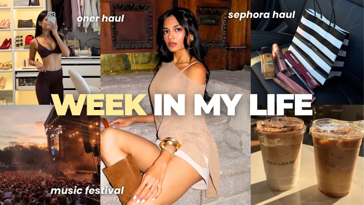 WEEK IN MY LIFE 🕊️ | pilates, Oner Active haul, Sephora haul, shopping, music festival prep & reset